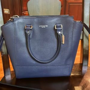 Navy coach purse